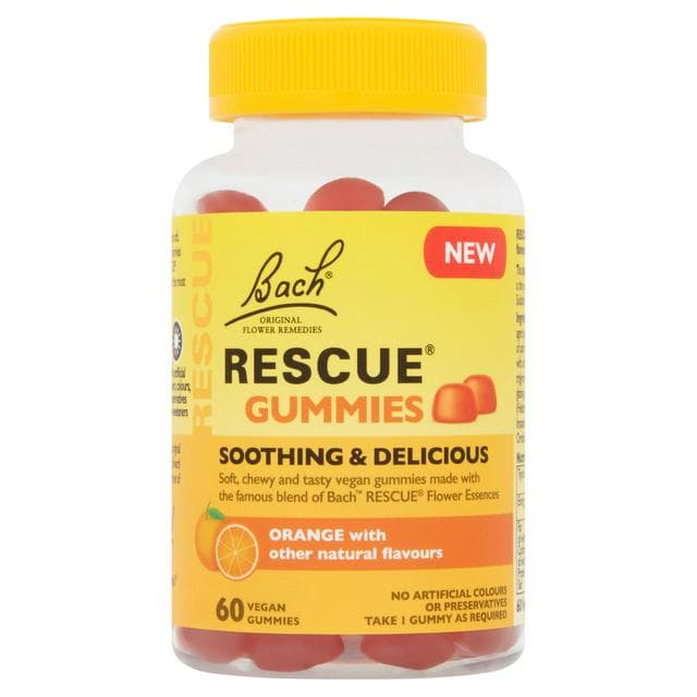 Bach Rescue Vegan Gummies Orange with Other Natural Flavours x60 - gallery image 1