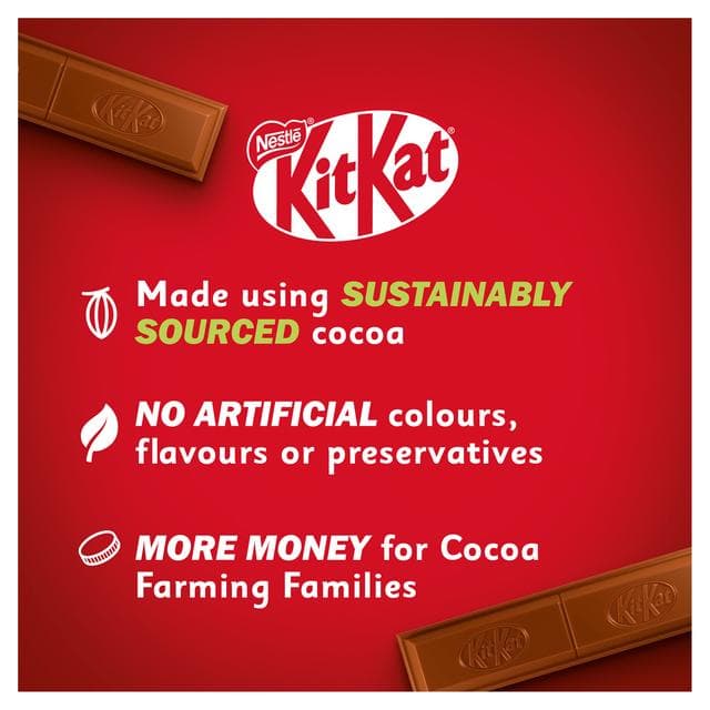 KitKat Chunky Peanut Butter Chocolate Bar Multipack x4 34g - gallery image 3