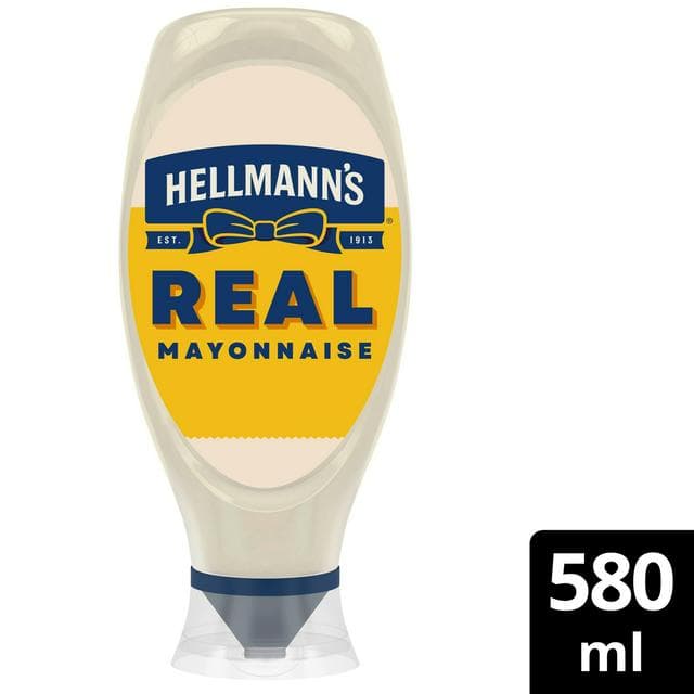 Hellmanns Real Squeezy Mayonnaise 580ml - gallery image 1