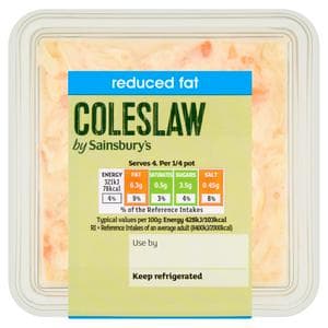 Sainsbury's 300g Reduced Fat Coleslaw