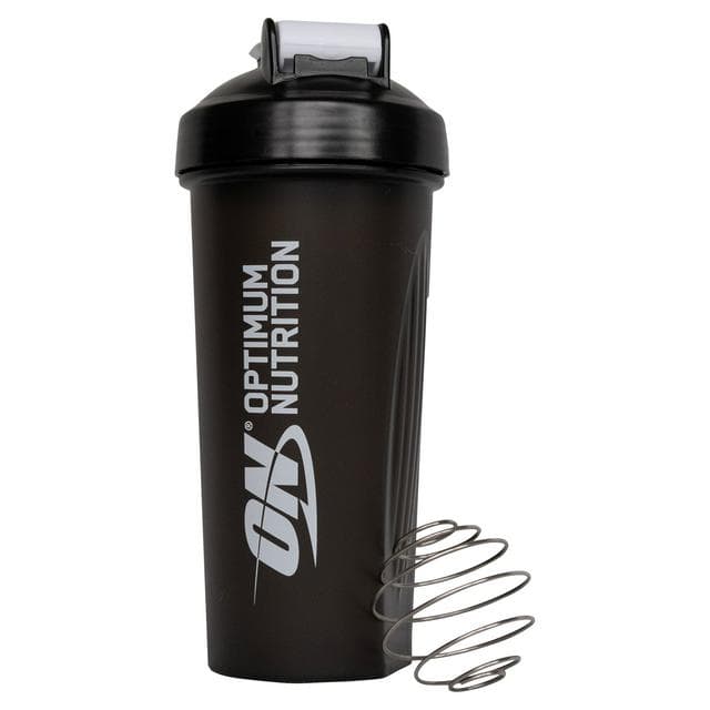 Optimum Nutrition Shaker with Stainless Steel Mixing Ball Black 600ml - gallery image 1