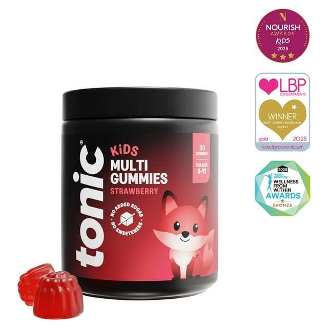 Tonic Health Kids Multivitamins Natural Strawberry Flavour Max Strength Gummies Age 4-12 Years x30 - gallery image 1