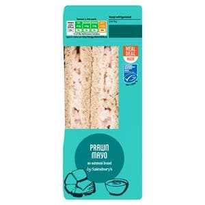 Sainsbury's Prawn Mayo on Malted Bread Sandwich
