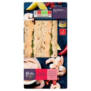 Sainsbury's Prawn Cocktail on Rye Bread Sandwich, Taste the Difference