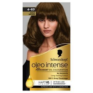 Schwarzkopf Oleo Intense Oil Colouration 4-60 Gold Brown Permanent Hair Dye