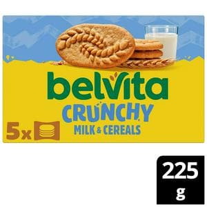 Belvita 5 x 45g Milk & Cereal Multipack Biscuit Snack Bars