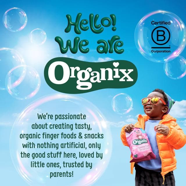 Organix 4 x 10g 12+ Months Strawberry & Apple Baby Popcorn Puffs Multipack Snacks - gallery image 6