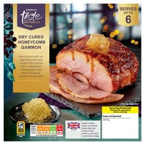 Sainsbury's Honeycomb Gammon Joint with a Wildflower Honey Glaze, Taste the Difference 1.35kg