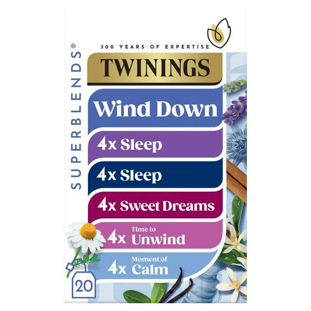 Twinings Superblends 20 x 33.2g Wind Down Collection Sleep Tea Bags - gallery image 1