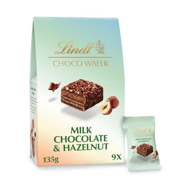 Lindt Choco Wafer Milk Chocolate & Hazelnut Sharing Box 135g - gallery image 1