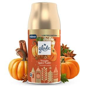Glade Pumpkin Spice Latte Festive Automatic Spray Refill Air Freshner, Limited Edition 269ml