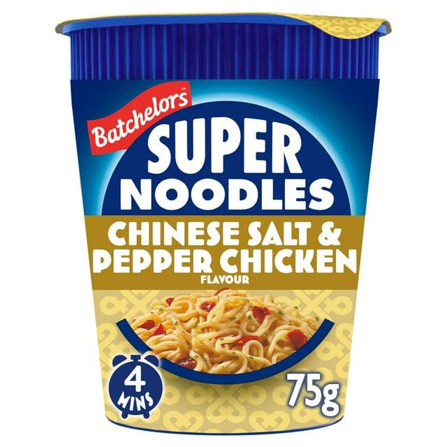 Batchelors Super Noodles Chinese Salt & Pepper Chicken Flavour Instant Noodle Pot 75g - gallery image 1