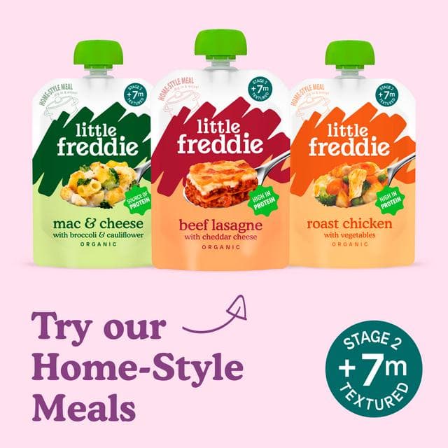 Little Freddie Organic Dairy Free Banana & Raspberry Yoghurt Baby Food Pouch 6+ Months 90g - gallery image 6