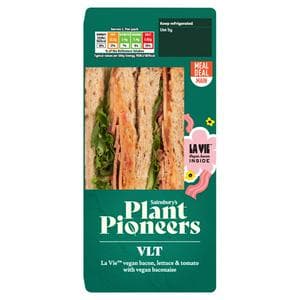 Plant Pioneers VLT La Vie Vegan Bacon, Lettuce & Tomato with Vegan Baconaise