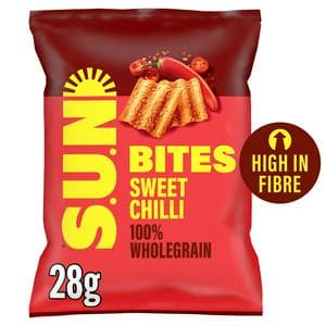 Sunbites Sun Ripened Sweet Chilli Snacks Grab Bag Crisps 28g