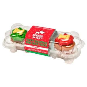 The Barking Bakery 38g Yappy Woofmas Mini Iced Trios Dog Treats, Limited Edition