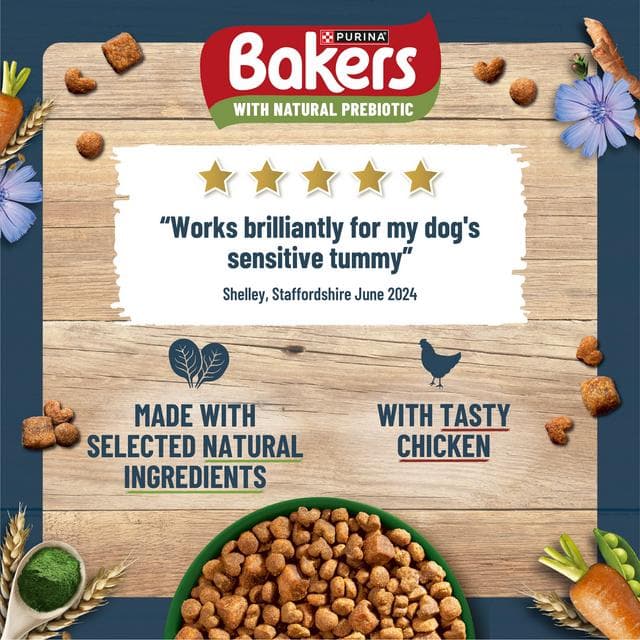 Bakers Small Dog Sensitive Tummy Chicken Dry Dog Food 2.7kg - gallery image 5
