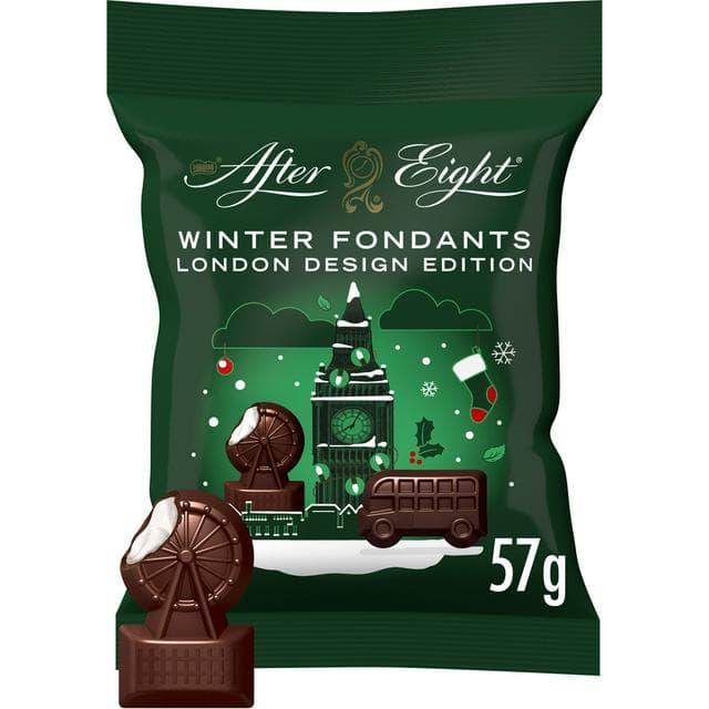 After Eight Winter Fondants Dark Mint Chocolate Bag 57g - gallery image 1