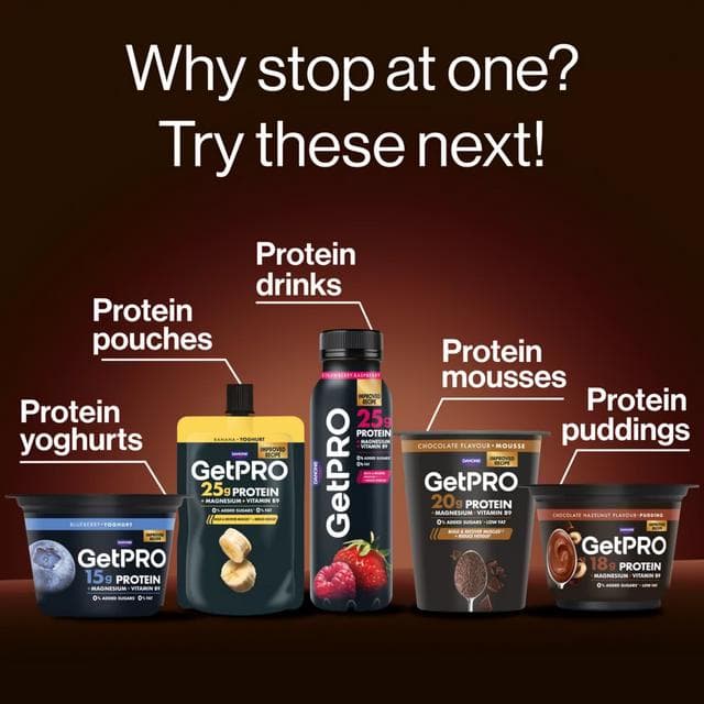 GetPro 18g Chocolate & Hazelnut High Protein Pudding 180g - gallery image 6
