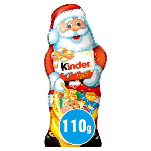 Kinder 110g Milk Chocolate Christmas Santa Gift - gallery image 1