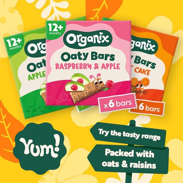 Organix 6 x 23g Strawberry & Apple Oaty Bars Toddler Multipack Snacks - gallery image 4
