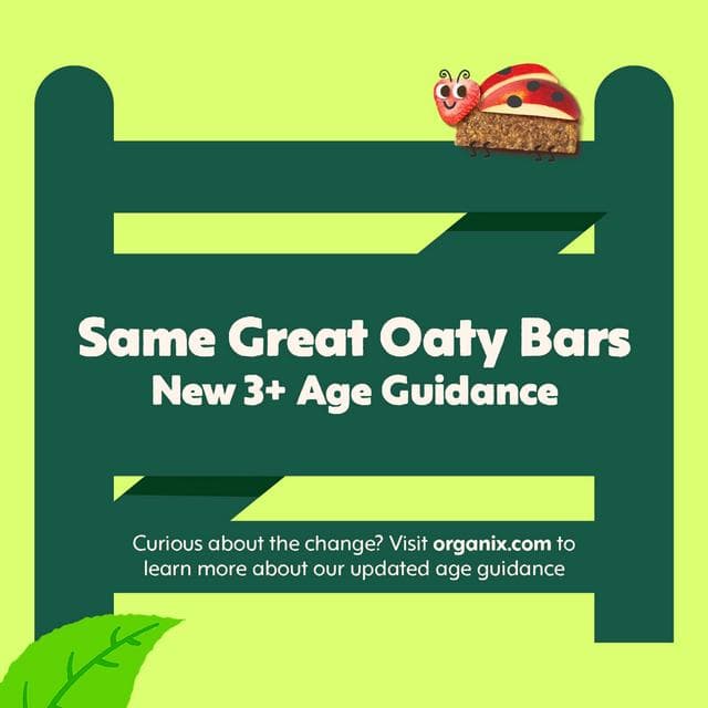 Organix 6 x 23g Strawberry & Apple Oaty Bars Toddler Multipack Snacks - gallery image 5