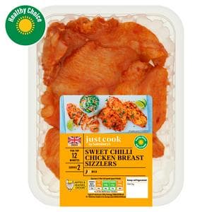 Sainsbury's Just Cook Sweet Chilli Chicken Breast Sizzlers 315g