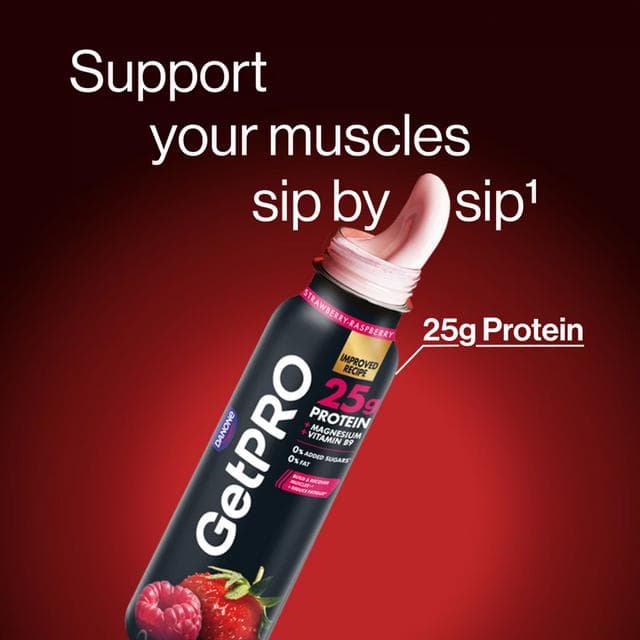 GetPro 300g Strawberry Raspberry Flavour Drinking Yoghurt - gallery image 4