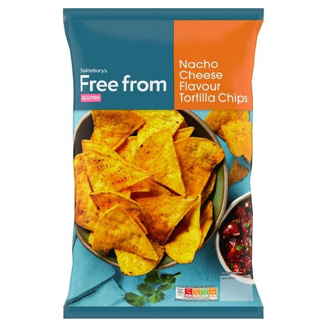 Sainsbury's Free From Nacho Tortilla Chips 200g - gallery image 1