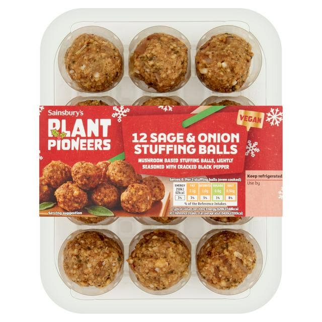 Plant Pioneers Sage & Onion Stuffing Balls x12 300g - gallery image 1