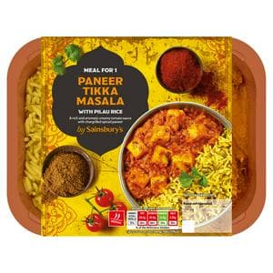 Sainsbury's Meal for 1 Paneer Tikka Masala with Cumin Rice, Limited Edition 400g