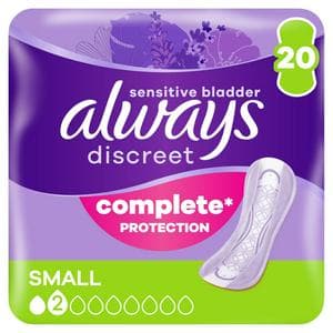 Always Discreet Women Small Incontinence Pads x20
