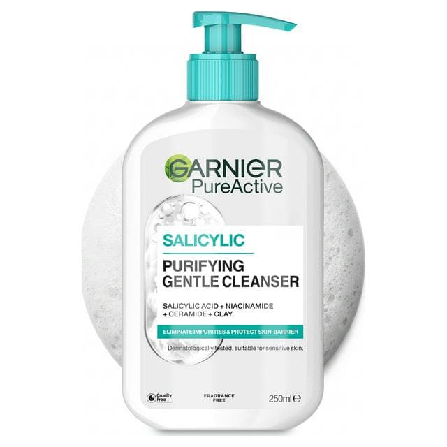 Garnier Gentle Hydrating Deep Face Cleanser Suitable for Sensitive Skin 250ml - gallery image 1