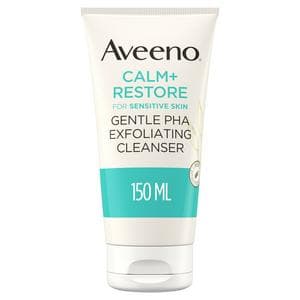 Aveeno Face Calm & Restore Gentle PHA Exfoliating Cleanser 150ml