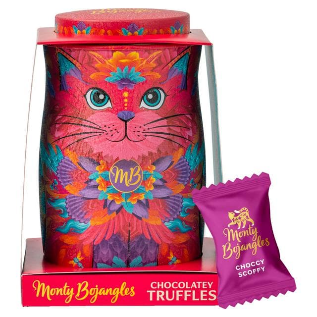 Monty Bojangles 135g Sunset Samba Cat Tin Chocolatey Truffles - gallery image 1