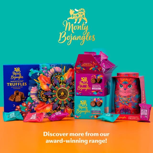 Monty Bojangles 135g Sunset Samba Cat Tin Chocolatey Truffles - gallery image 5