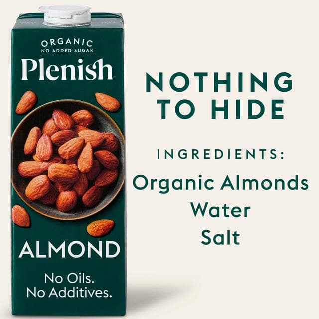 Plenish 1L Long Life Dairy Free Organic Almond Milk - gallery image 2