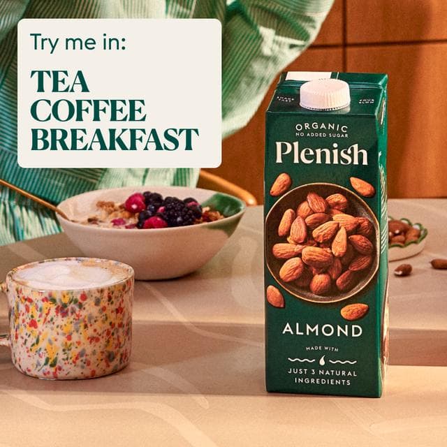 Plenish 1L Long Life Dairy Free Organic Almond Milk - gallery image 4