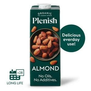 Plenish 1L Long Life Dairy Free Organic Almond Milk