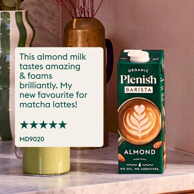 Plenish 1L Long Life Dairy Free Organic Barista Almond Drink - gallery image 4