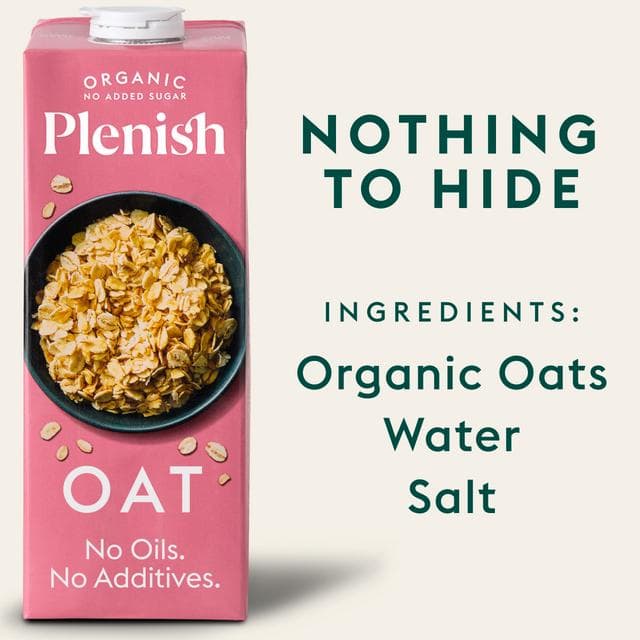 Plenish 1L Long Life Dairy Free Organic Oat Drink - gallery image 2