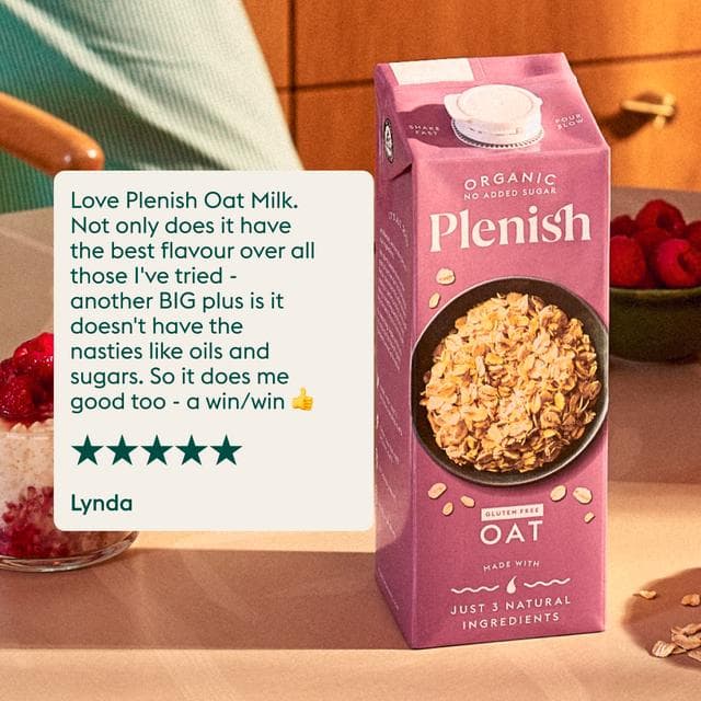Plenish 1L Long Life Dairy Free Organic Oat Drink - gallery image 5