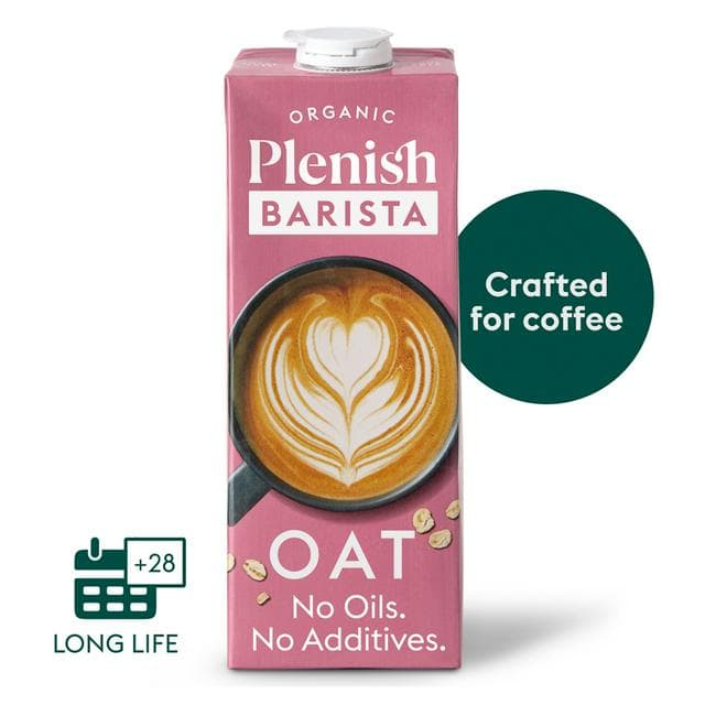 Plenish 1L Long Life Dairy Free Organic Oat Barista Drink - gallery image 1