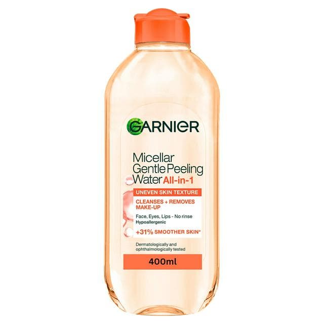 Garnier Micellar Gentle Peeling Water Makeup Remover 1% PHA & Glycolic Acid 400ml - gallery image 1