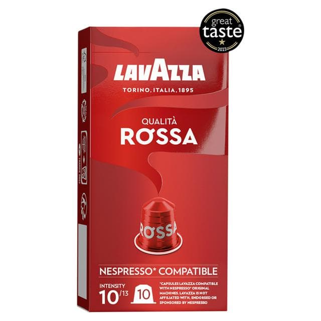 Lavazza Qualita Rossa Nespresso Compatible Capsules x10 - gallery image 1