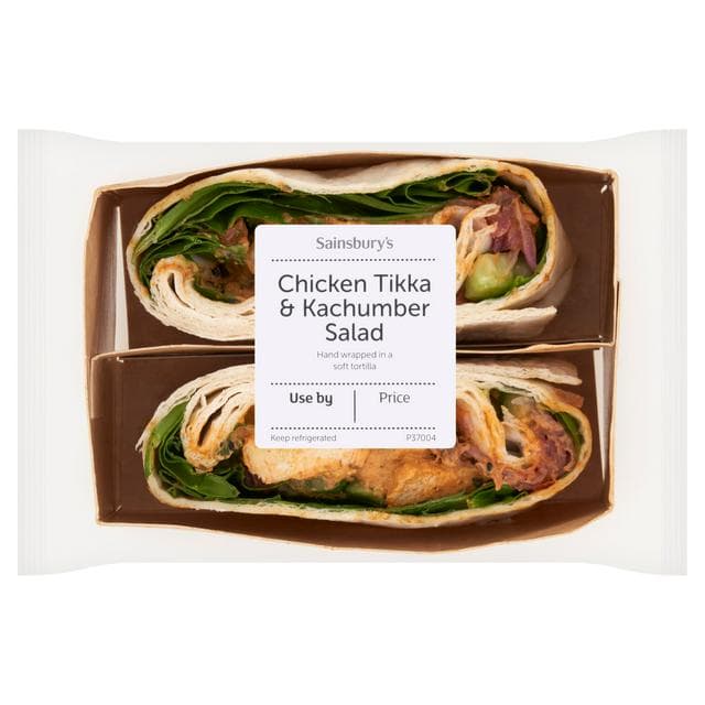 Sainsbury's Chicken Tikka & Kachumber Salad Wrap - gallery image 1