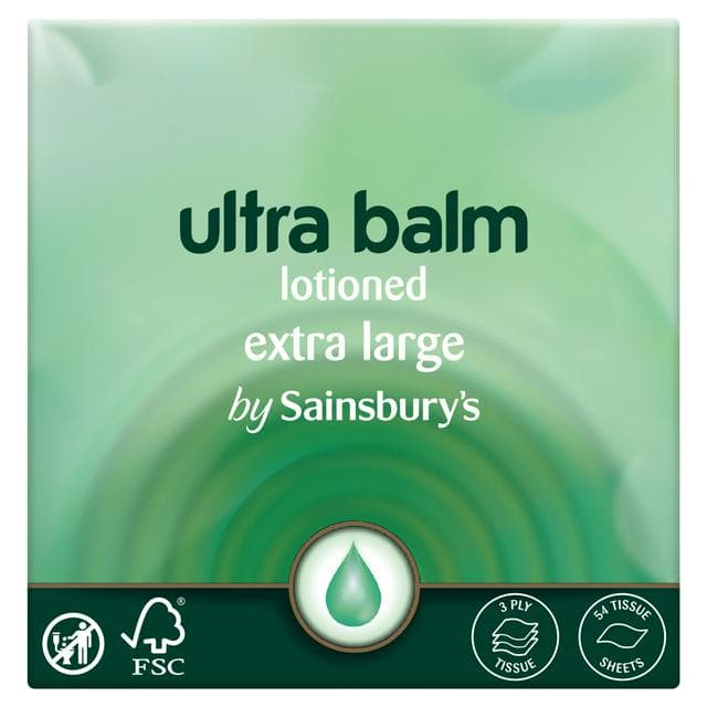 Sainsburys 54 x Sheets XL Balm Tissues - gallery image 1