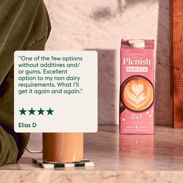 Plenish 1L Chilled Dairy Free Organic Barista Oat Drink - gallery image 5