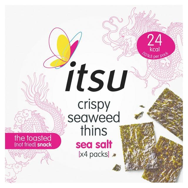 itsu 4 x 5g Sea Salt Multipack Crispy Seaweed Thins - gallery image 1