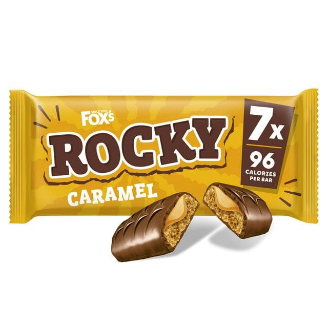 Fox's Rocky 7 Caramel Multipack Biscuit Bars 136.5g - gallery image 1